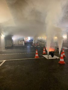 Exercice de désenfumage